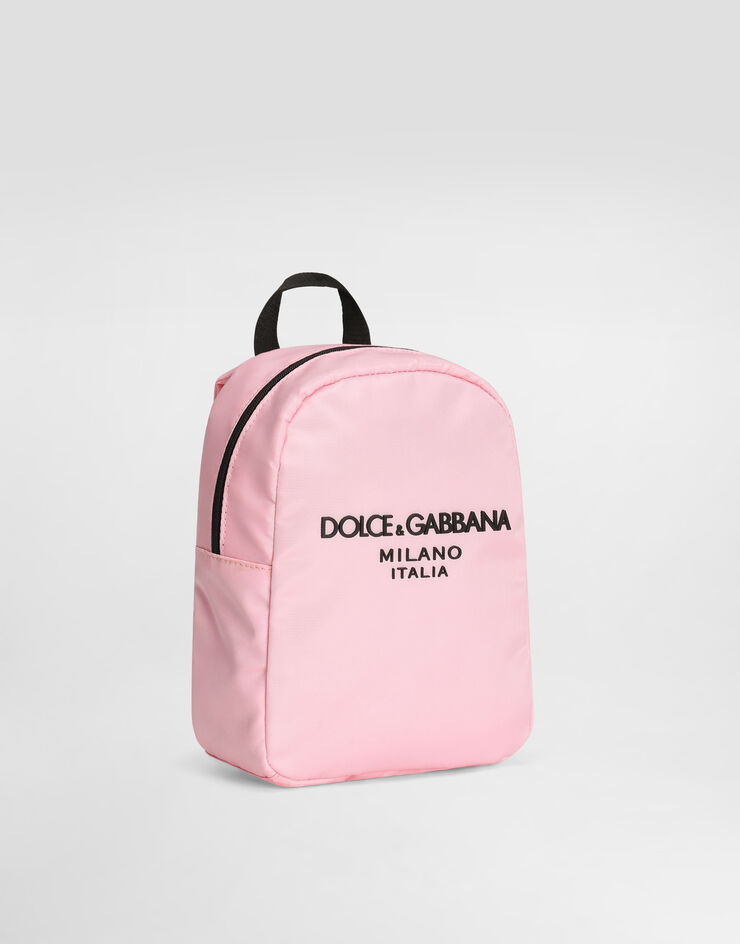 Dolce & Gabbana Nylon backpack with Dolce&Gabbana logo Pink EM0141AB124