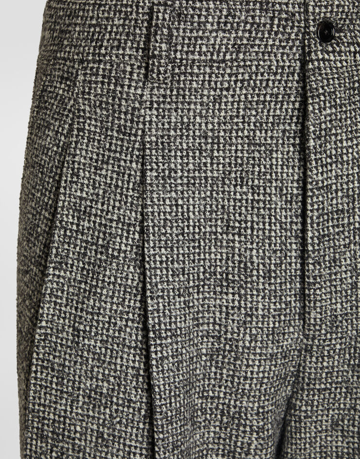 Dolce & Gabbana Birdseye wool blend trousers Dolce & Gabbana Birdseye wool blend trousers Multicolor GP168TFMZAT