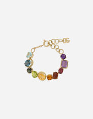 Dolce & Gabbana Bracelet with multi-colored gems Gold WEJP1GWROD1