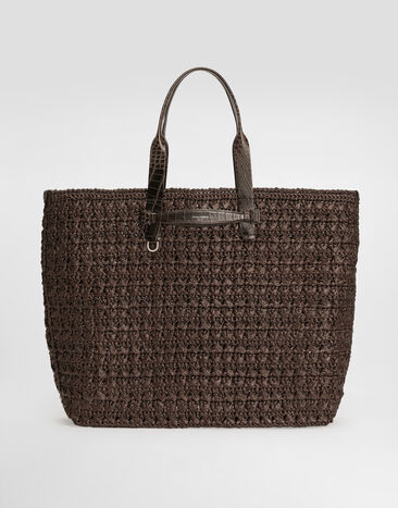 Dolce & Gabbana Raffia crochet shopper Multicolor BM2453A9U63