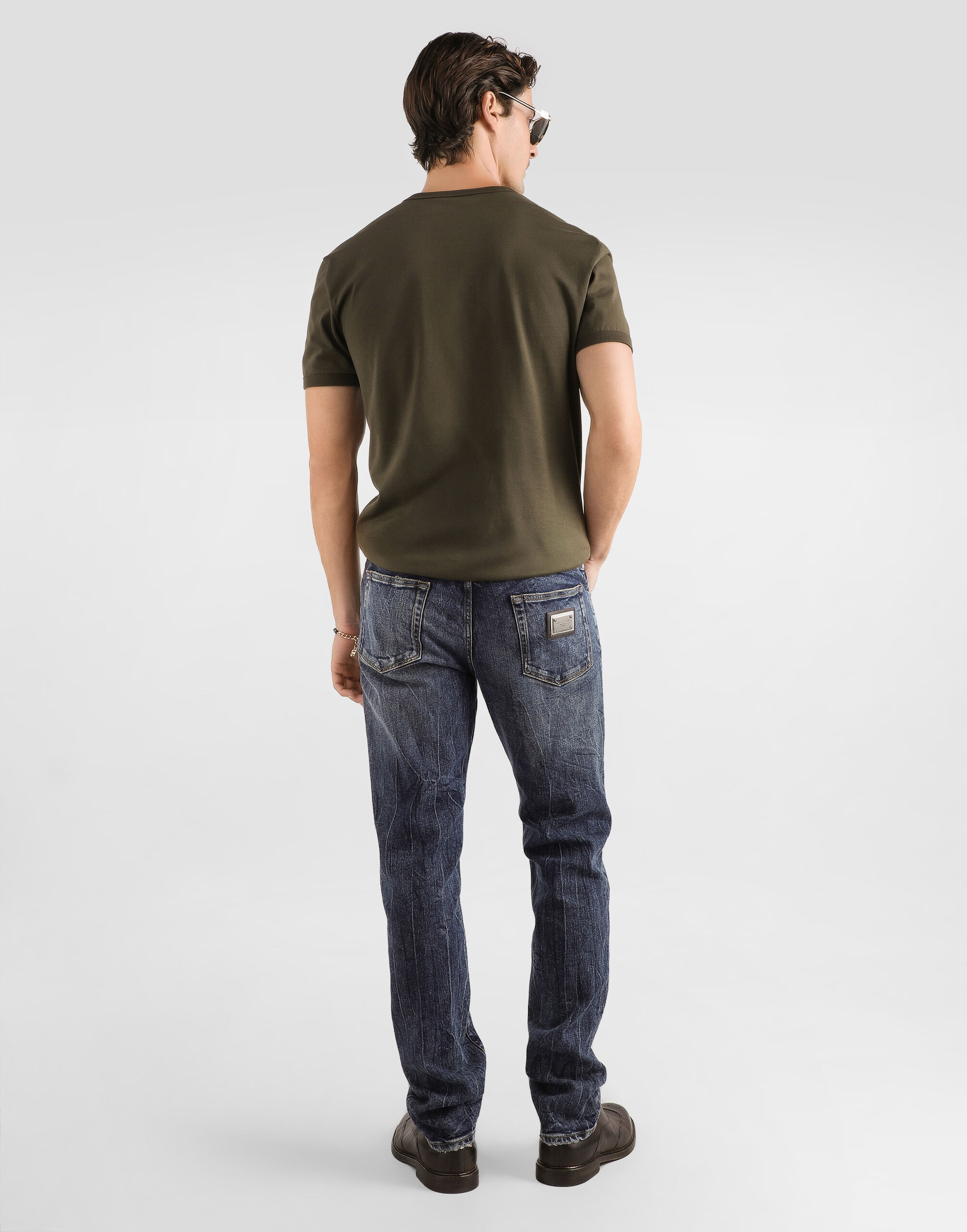 Multicolorのメンズ Denim trousers | Dolce&Gabbana®