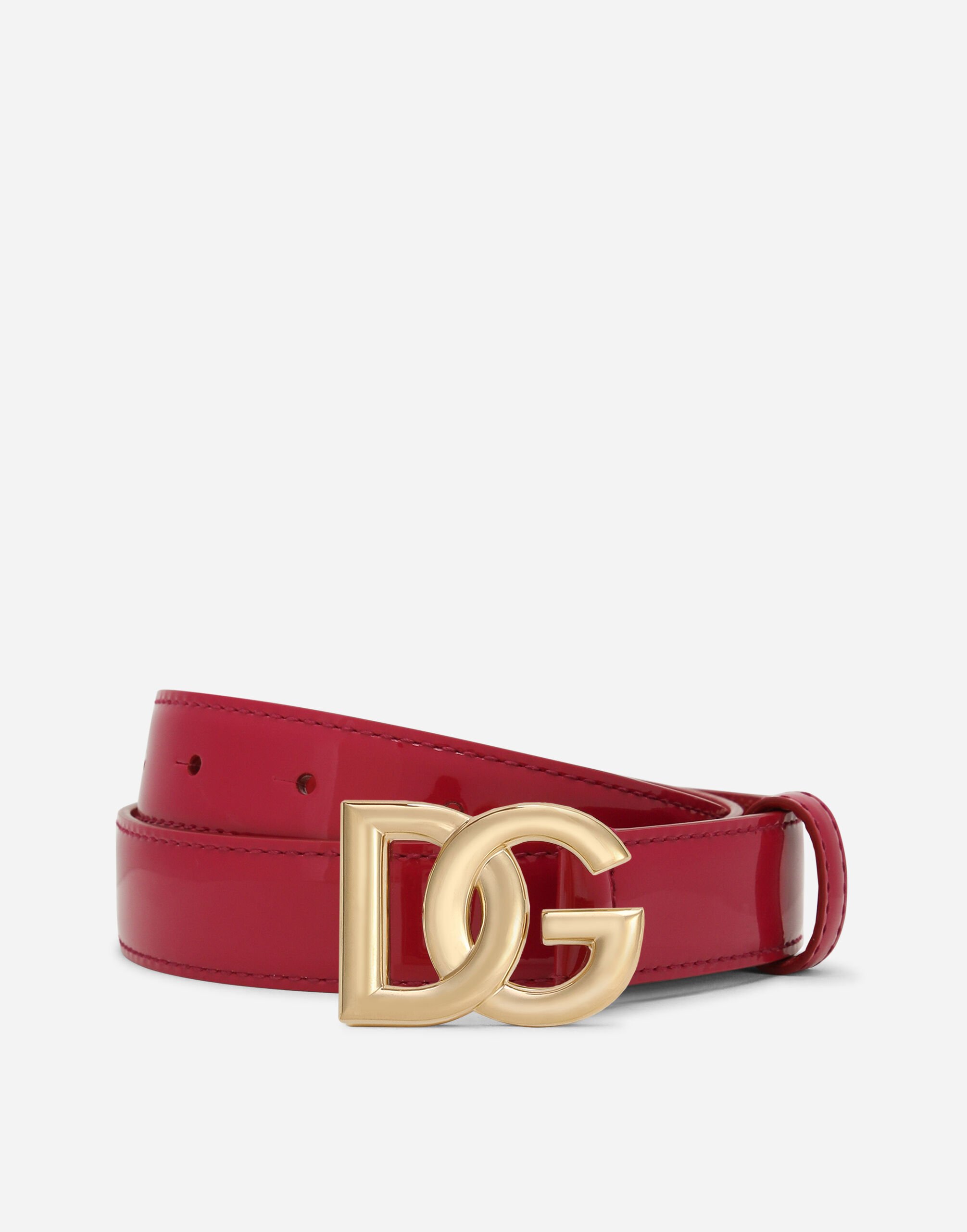 Dolce & Gabbana Gürtel mit DG Logo Grün BB6711AV893