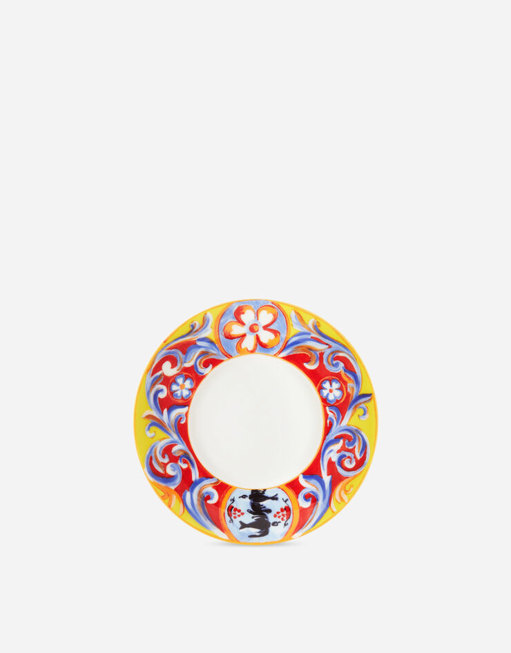 Dolce & Gabbana Tasse à Thé avec Soucoupe en Porcelaine Fine Multicolore TC0S06TCA06