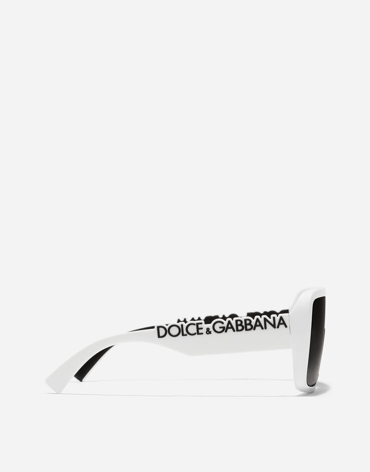 Dolce & Gabbana نظارة شمسية DG Logo أبيض VG6204VN287