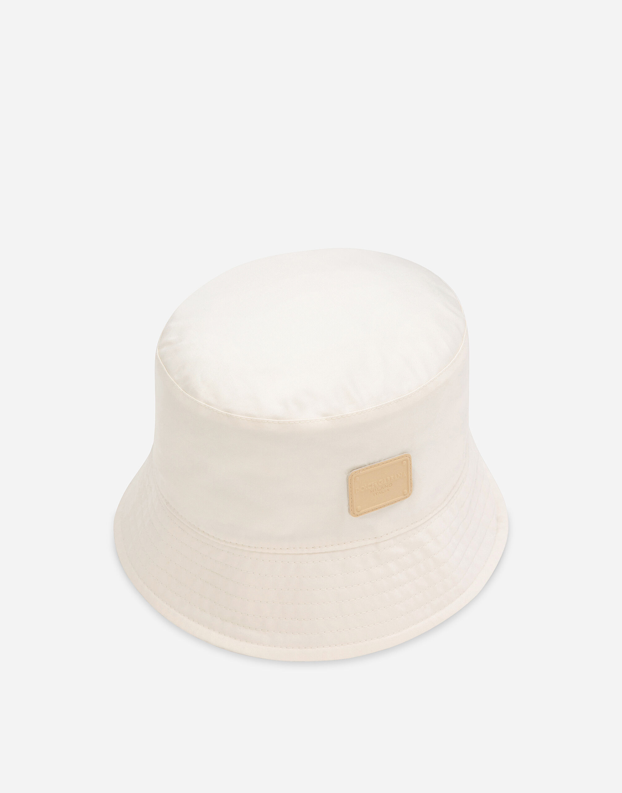 Dolce & Gabbana Cappello pescatore con placca logata Stampa GH764AFS6N5