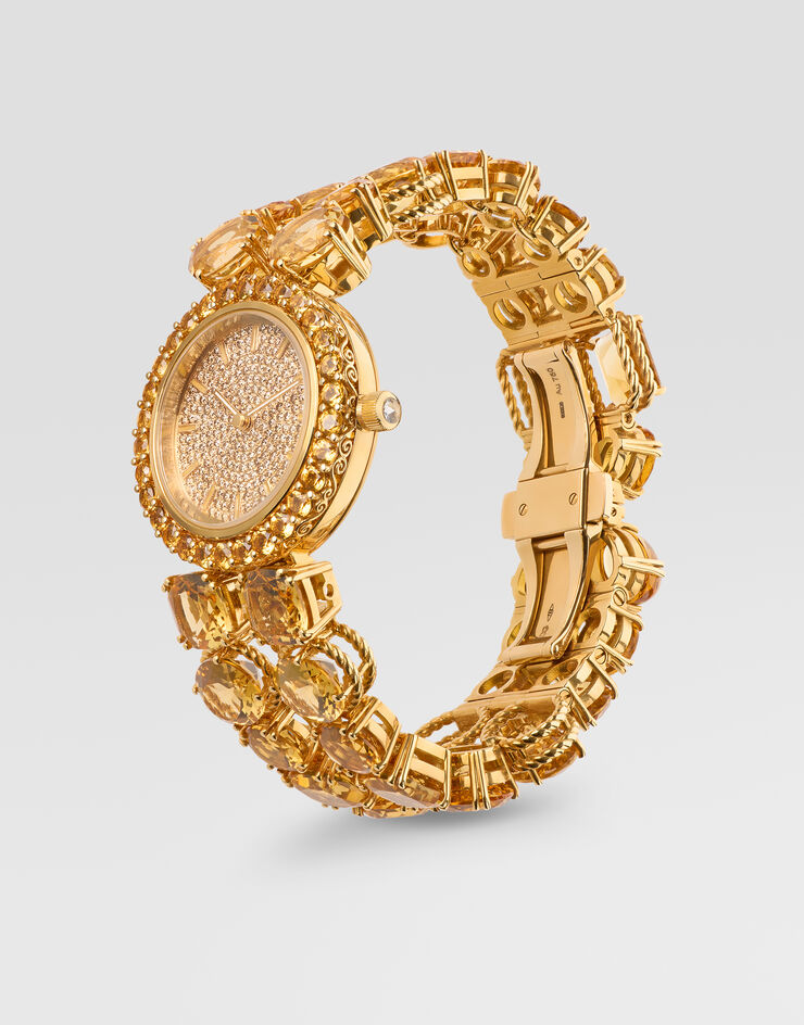 Dolce & Gabbana Uhr Rainbow Monochrom 18-karätiges Gelbgold und Zitrine Dolce & Gabbana Uhr Rainbow Monochrom 18-karätiges Gelbgold und Zitrine Gold WWQA1GWQC01