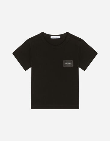 DolceGabbanaSpa Cotton t-shirt with logo Black L1JT7TG7I2O