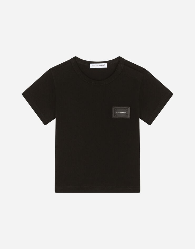 Dolce & Gabbana Cotton t-shirt with logo Black L1JT7TG7OLK