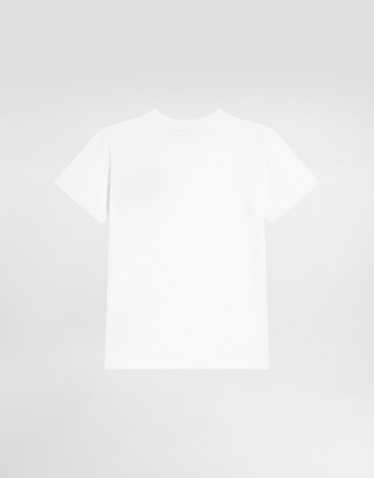 Dolce & Gabbana Jersey t-shirt with patch White L1JT7WG7P1P