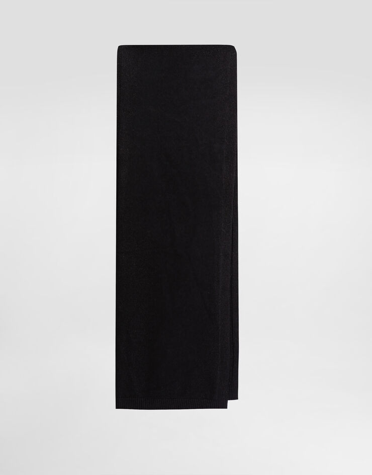 Dolce & Gabbana وشاح كشمير أسود FXR17TJDVC2