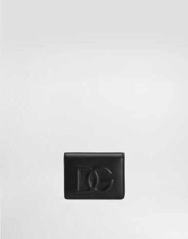Dolce & Gabbana Calfskin DG Logo wallet Black BI1211AG081