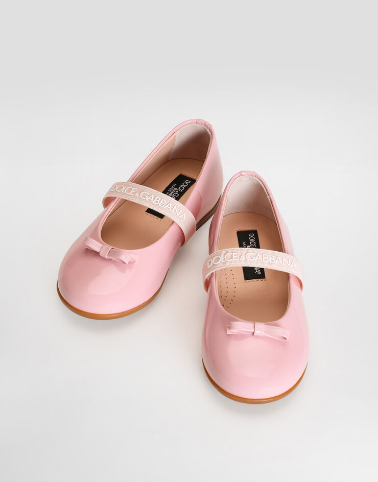Dolce & Gabbana Patent leather ballet flats Pink D20093A4831