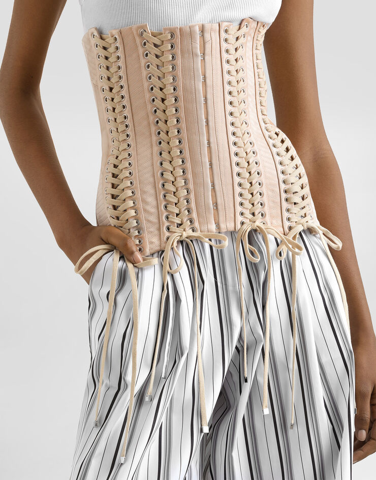 Dolce & Gabbana Silk duchess belt Pink FB420AFU1KM