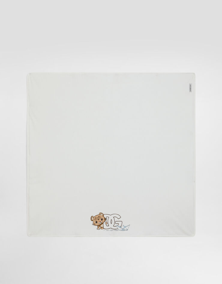 Dolce & Gabbana Interlock blanket with leopard with boat print Dolce & Gabbana Interlock blanket with leopard with boat print Multicolor LNJA88G7PNK