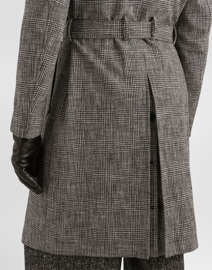 Dolce & Gabbana Double-breasted glen plaid cotton coat Dolce & Gabbana Double-breasted glen plaid cotton coat Multicolor G054TTFQ6CZ