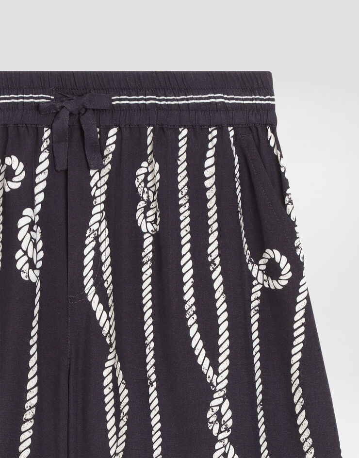 Dolce & Gabbana Marina-print viscose bermuda shorts Dolce & Gabbana Marina-print viscose bermuda shorts Multicolor L44Q21FP8GD