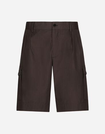 Dolce & Gabbana Bermudas aus Popeline mit Seitentaschen Mehrfarbig G9BBZDG8LM4