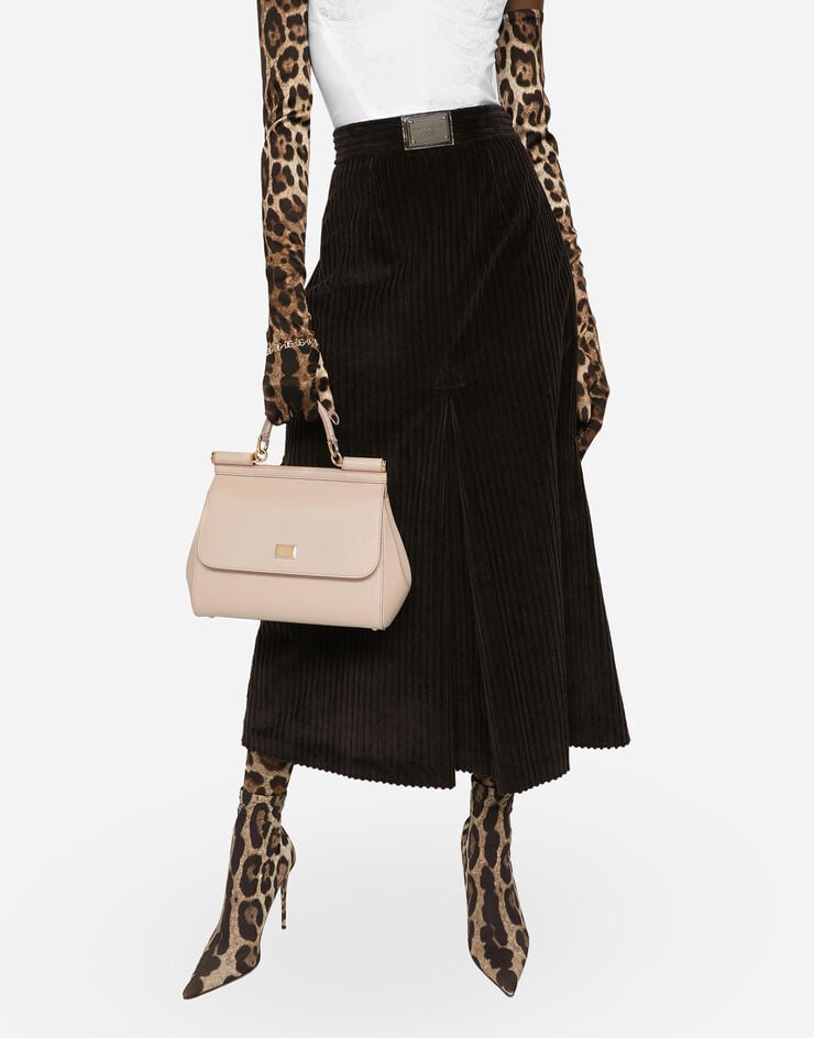 Dolce & Gabbana DAUPHINE 皮革中号 SICILY 手提包 粉红 BB6002A1001