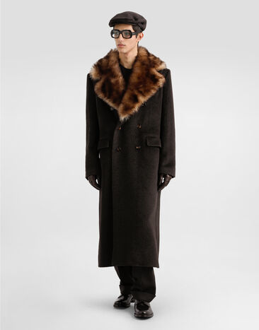 Dolce & Gabbana Jersey de lana y cachemira Brown GXX01TJGMC4