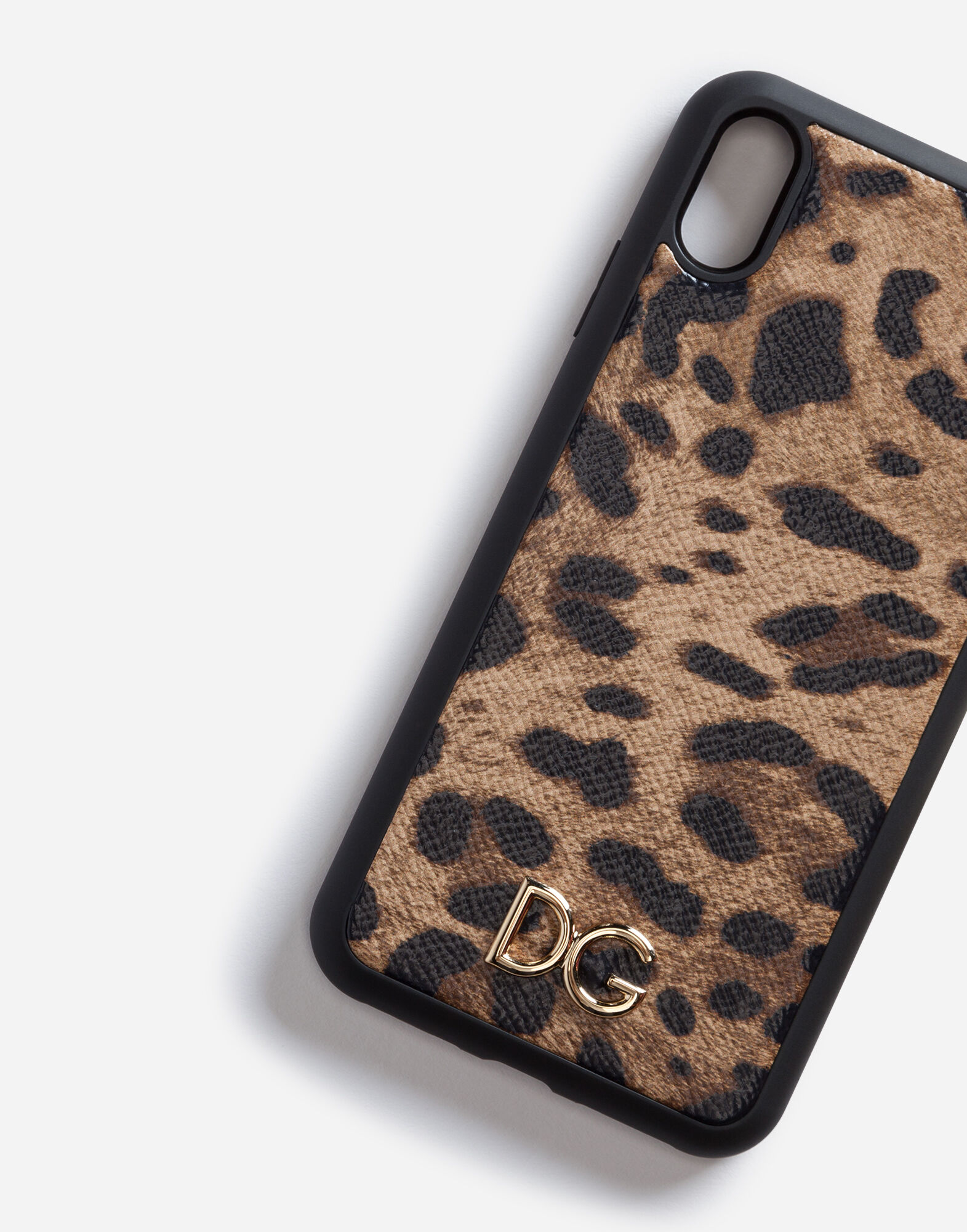 Leopard print dauphine calfskin iPhone XS max cover