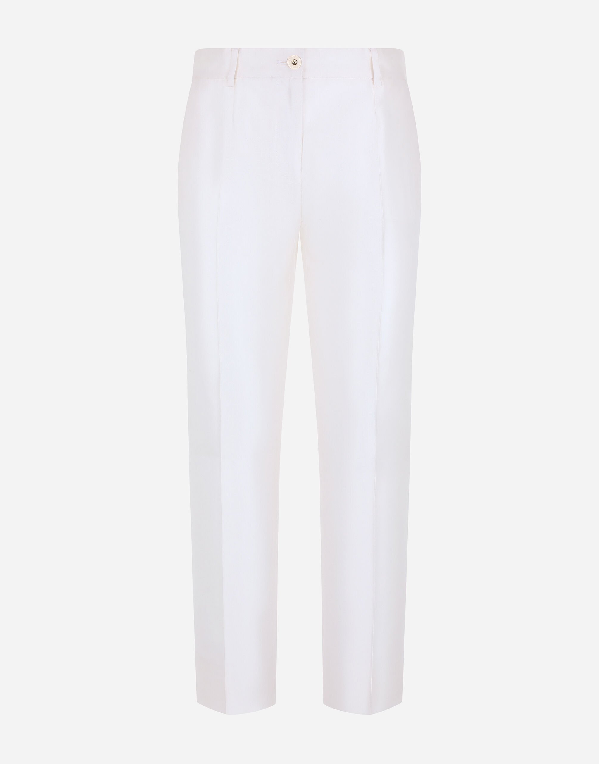 Dolce & Gabbana Tailored mikado silk pants Print FXU03TJCVYK