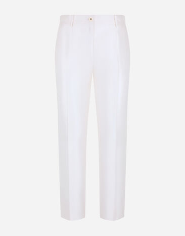 Dolce & Gabbana Tailored mikado silk pants Print FTC63THI1BE