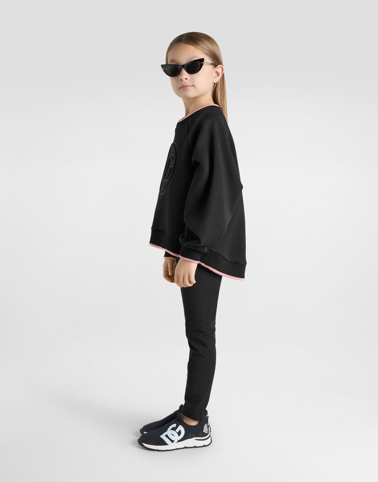 Dolce & Gabbana Leggings de interlock con logotipo DG Negro L5JPB8G7N9L