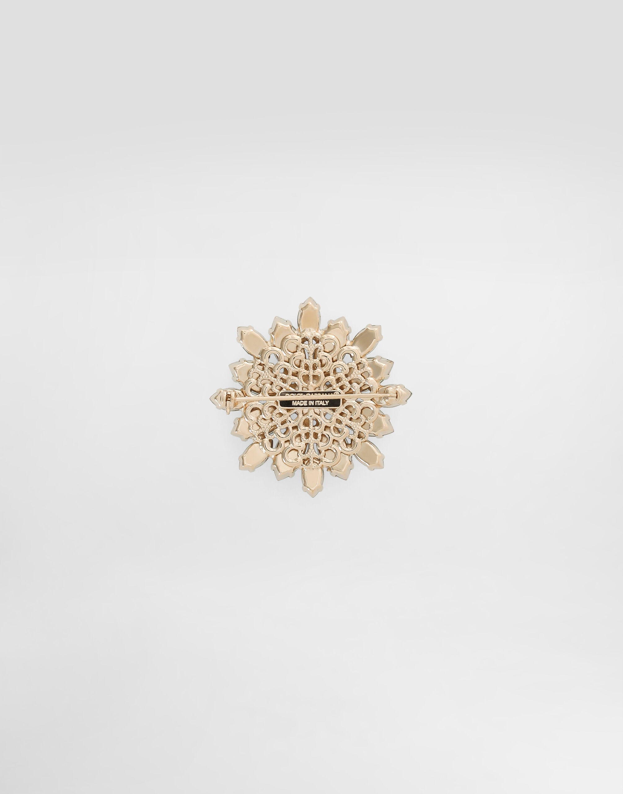 Brooch with rhinestones in Multicolor for Men | Dolce&Gabbana® US