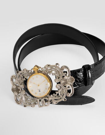 Dolce & Gabbana Caiman belt Black BC5018A2J68