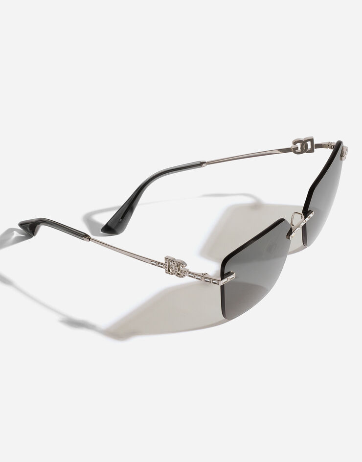 Dolce & Gabbana DG Crystals Sunglasses Dolce & Gabbana DG Crystals Sunglasses Silver VG2332VM588