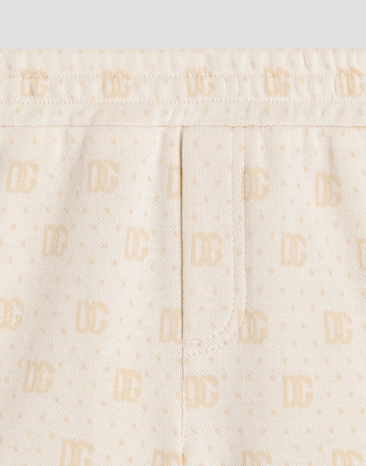 Dolce & Gabbana DG pattern and polka dots jacquard bermuda shorts Multicolor L1JQXDFJ7EA