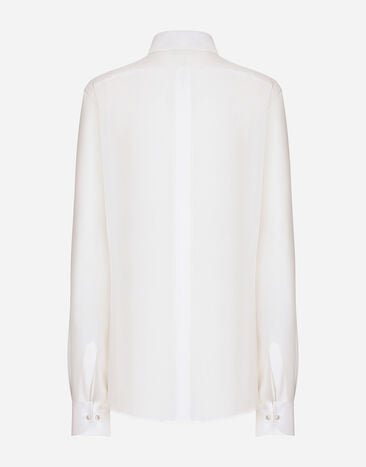 Dolce&Gabbana Silk crepe de chine shirt White F5R36TFU1UQ