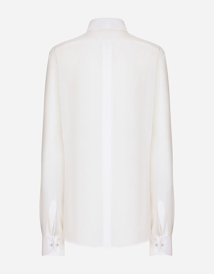 Dolce&Gabbana Silk crepe de chine shirt White F5R36TFU1UQ