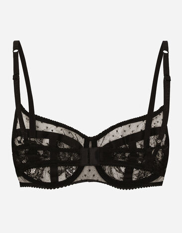 Dolce & Gabbana Sujetador balconette de encaje Negro O1A76TONO24