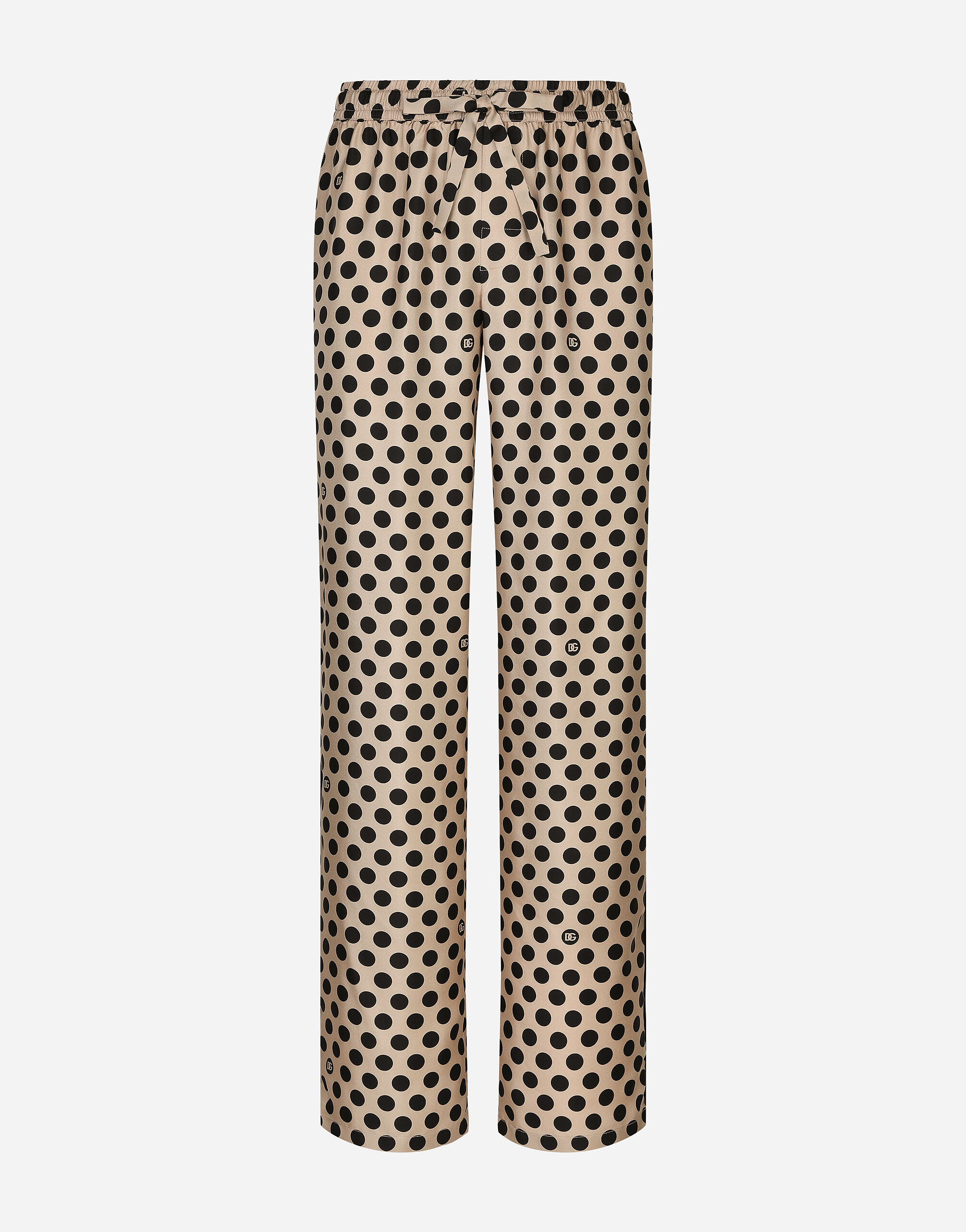 Tan Brown Polka Dot Men's Joggers