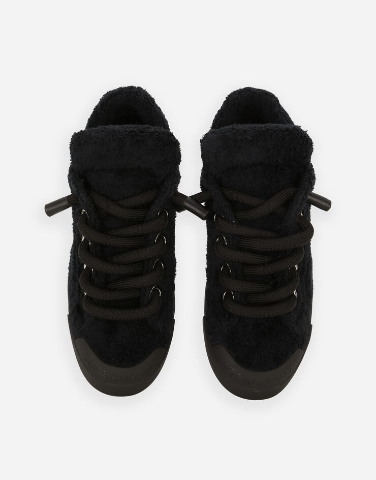 Dolce & Gabbana Terrycloth Portofino sneakers Black CS2208AJ210