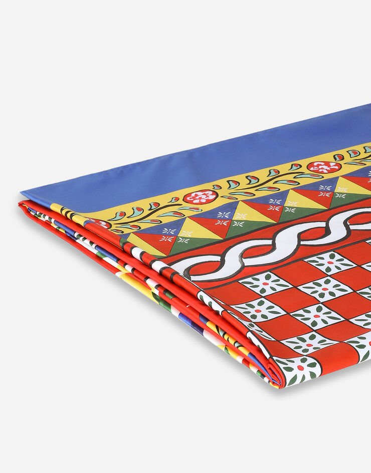 Dolce & Gabbana Cotton Sateen Fitted Sheet Multicolor TCE048TCAKF
