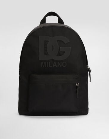 Dolce & Gabbana Nylon backpack with logo Black EM0074A0567