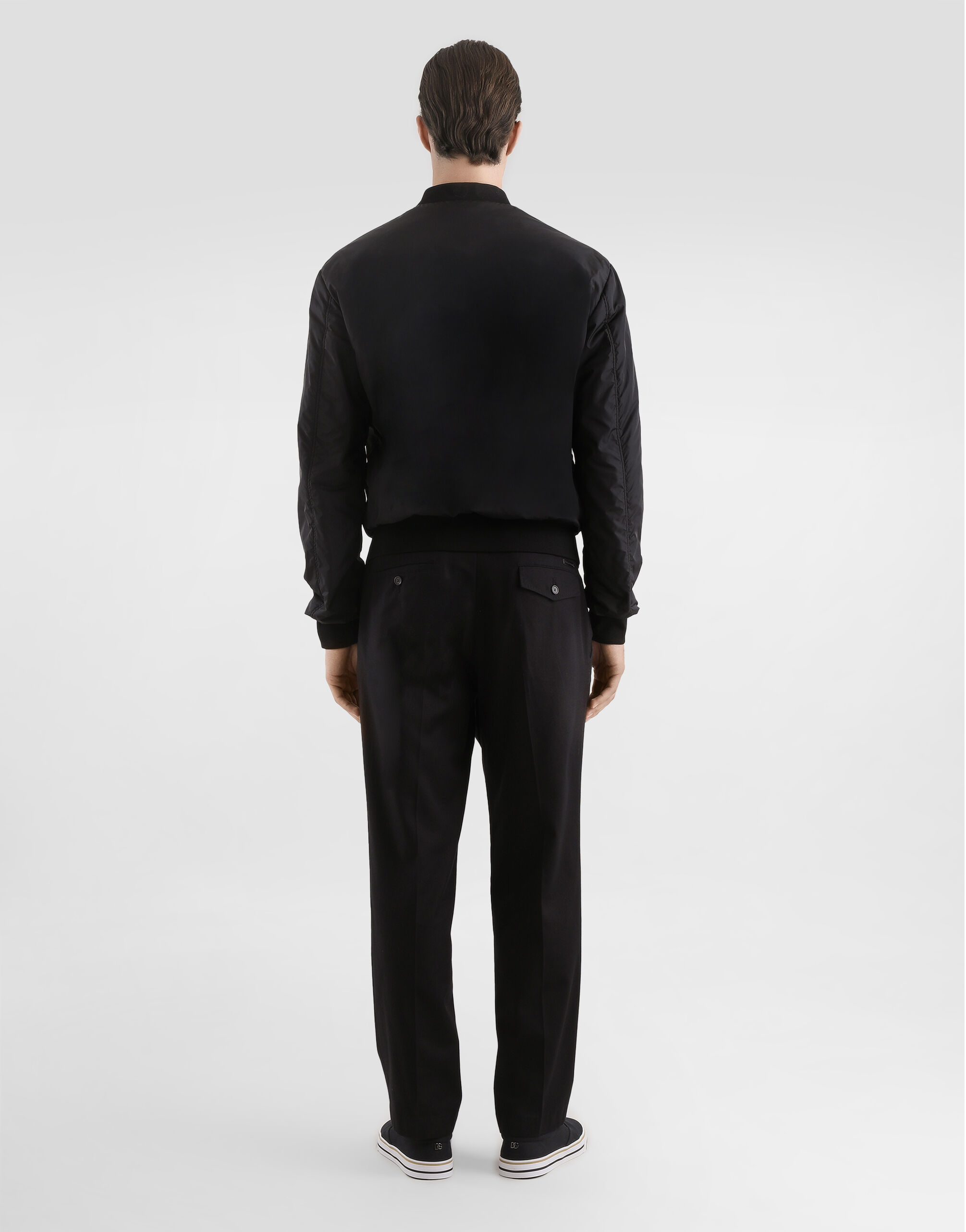Blackのメンズ Cotton t-shirt with embroidery | Dolce&Gabbana®