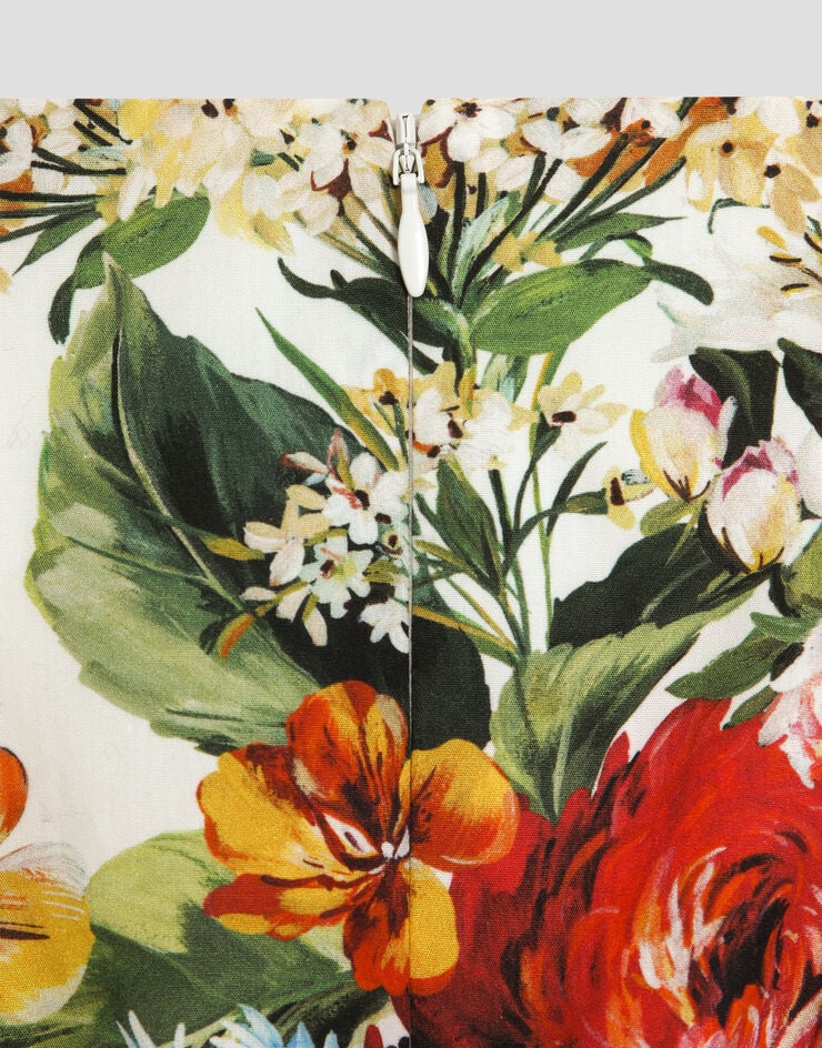 Dolce & Gabbana Top de popelina con estampado de flores Imprima L51N72HS5TV