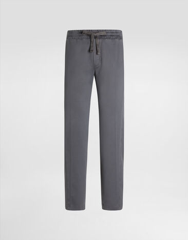 Dolce & Gabbana Stretch jersey jogging pants Grey GP0Z1TG7N7G