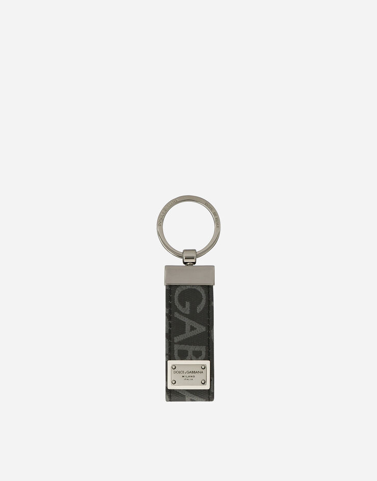 Dolce & Gabbana Schlüsselanhänger aus beschichtetem Jacquard Mehrfarbig BP1371AJ705