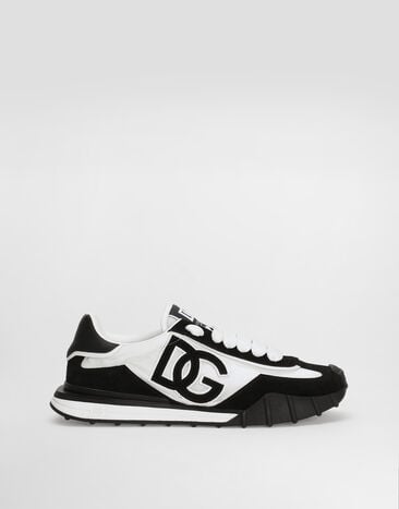Dolce & Gabbana DG Athletic sneakers in fabric and calfskin Multicolor CS2384A0136