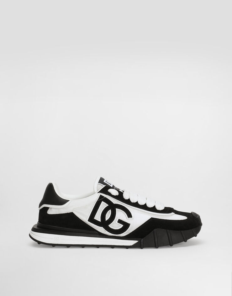 Dolce & Gabbana DG Athletic sneakers in fabric and calfskin Multicolor CS2384A0136