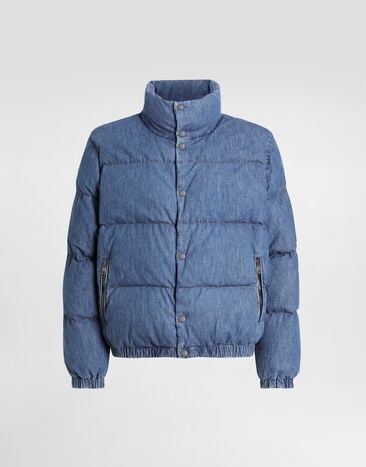 Dolce & Gabbana Cotton denim padded jacket Multicolor G9BUCDG8NW5