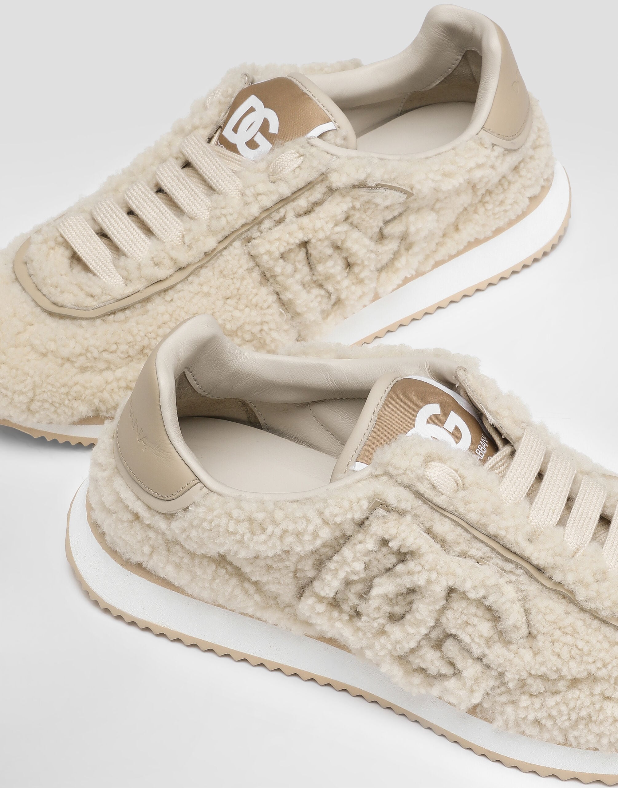DG Cushion sheepskin sneakers in Multicolor for Women