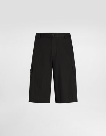 Dolce & Gabbana Bermuda cargo en coton Noir GP0Y3TFUFNV