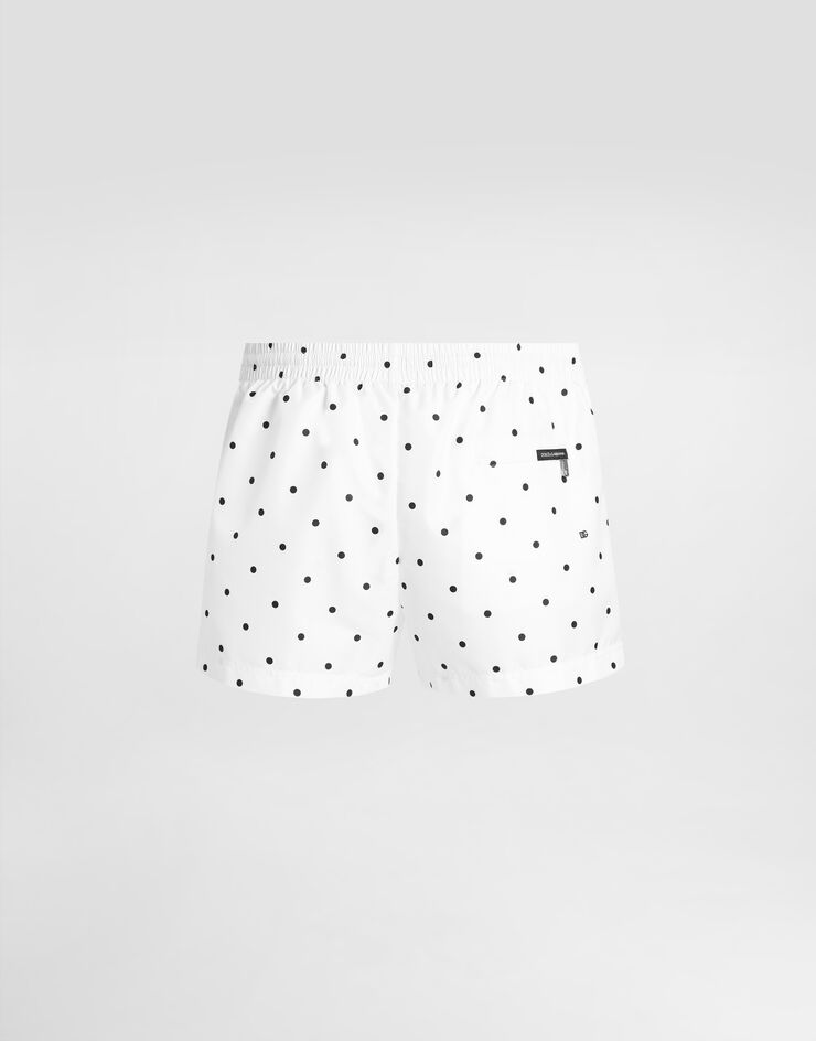 Dolce & Gabbana Polka dot-print short swim boxers Multicolor M4C44TON0DS