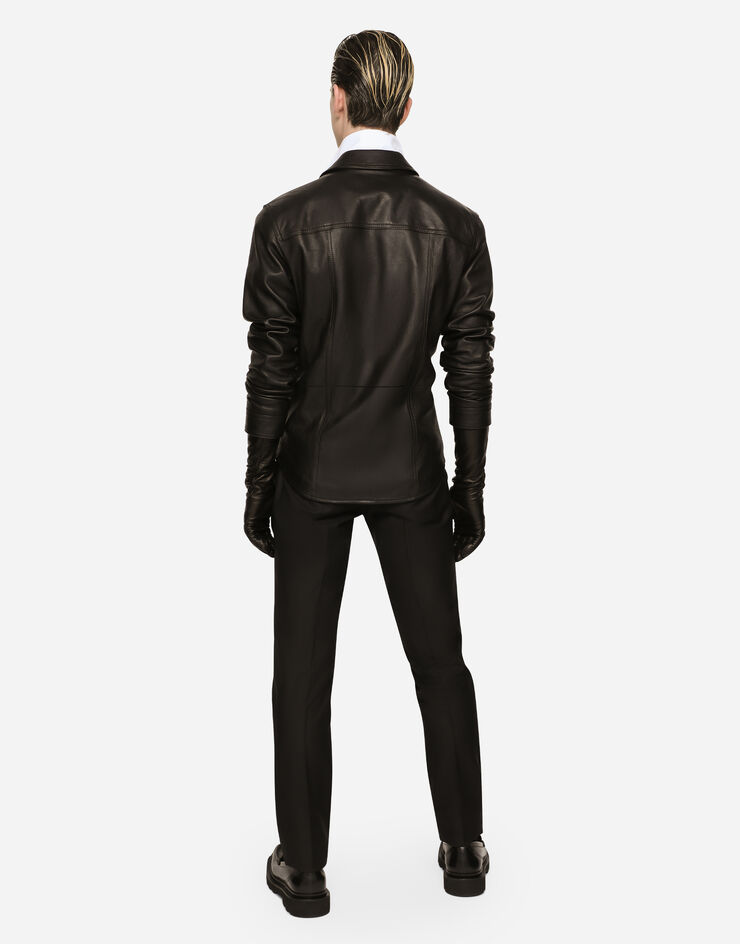 Dolce&Gabbana Leather shirt Black G5LD2LGG724