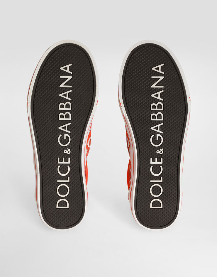 Dolce & Gabbana Sneaker DG Sailing in canvas stampa maiolica Multicolore CK2399A0753